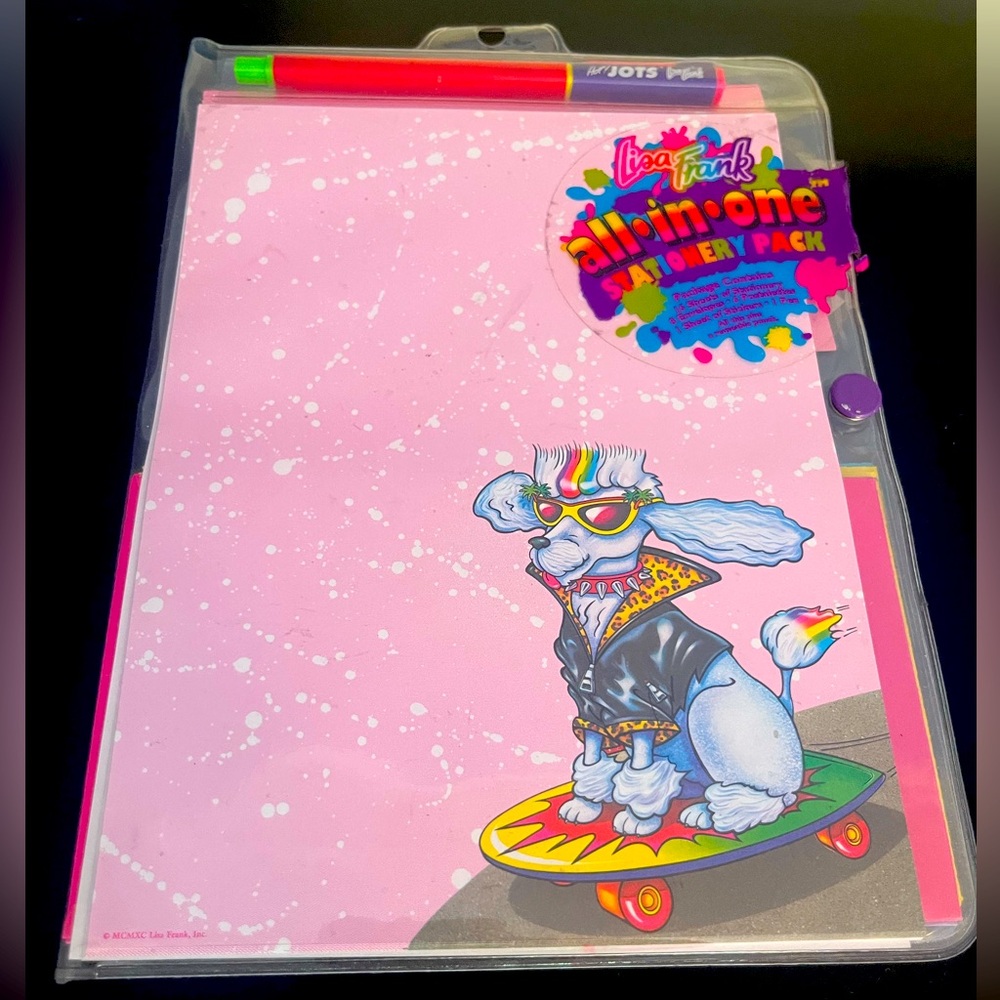 Vintage Lisa Frank all-in-one stationery pack